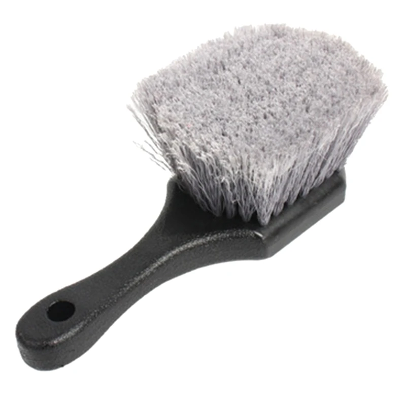 

Soft Bristle Car Wash Brush Cleans Tires & Releases Dirt & Road Grime Short 85DA