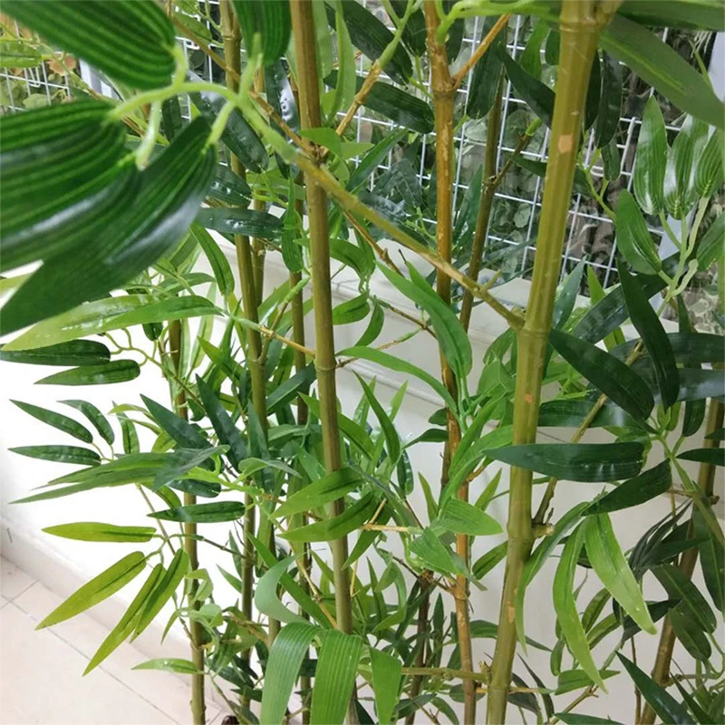 

10pcs 150CM 180CM 200CM 250cm Simulated Fake Bamboo Green Plant Artificial Landscape Indoor Decorative bamboo potted plants