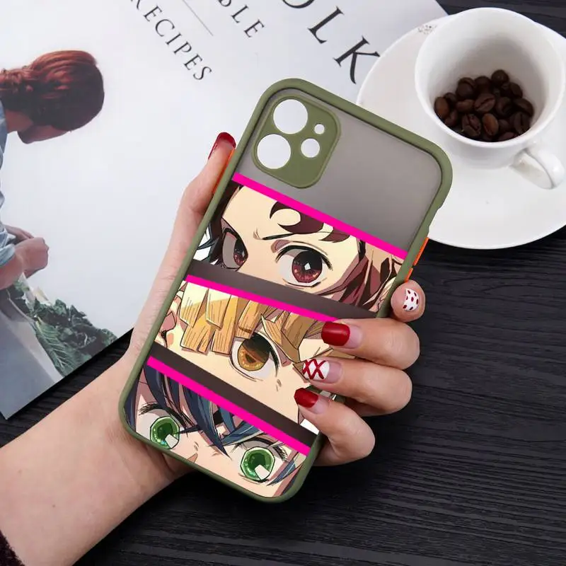 

Kamado Nezuko Kimetsu No Yaiba Demon Slayer Case for iPhone 13 12 11 Pro Max X Xs Max XR SE 2020 8 7 6 Plus Hard Cover Shell