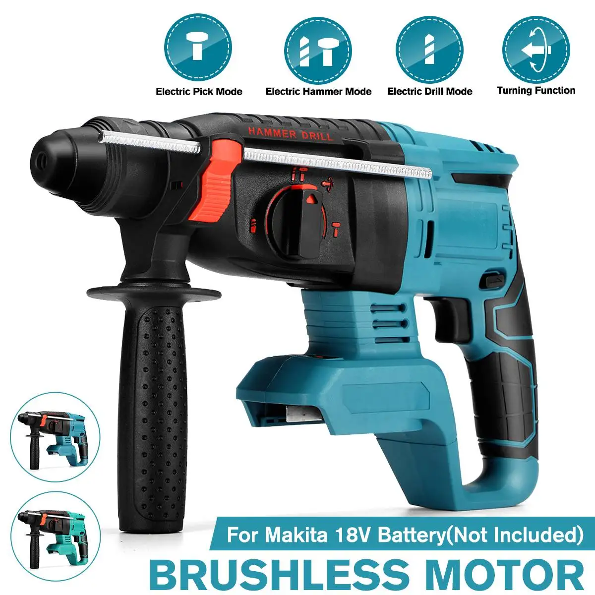 

Аккумуляторный перфоратор Makita 18 В, С бесколлекторным аккумулятором
