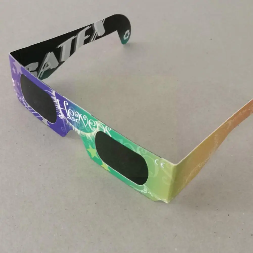 

1 Pcs Paper Solar Eclipse Glasses Random Colors Total Solar Solar Anti-uv Glasses Observation Eclipse Eclipse Outdoor Glass L2c5