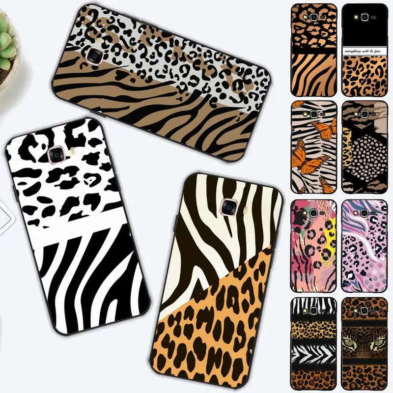 

Leopard Print Milk Cow Zebra Phone Case for Samsung J 2 3 4 5 6 7 8 prime plus 2018 2017 2016 core