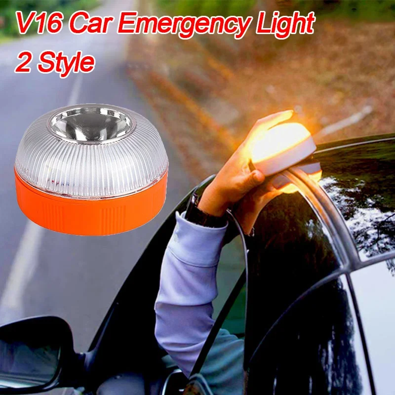 

Auto Emergency Light V16 Approved Dgt Magnetic Rechargeable Strobe Light Traffic Warning Light Autonomous Emergency Signal Light