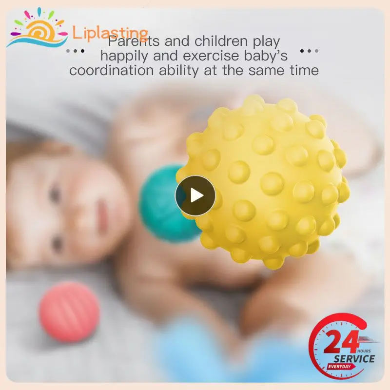 

4-/set Baby Toys Hand Grasping Sensory Ball Tactile Perception Ball Infant Integration Training Tactile Ball Massage Ball
