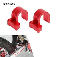 nicecnc motocross 1 pair aluminum cnc rear brake line hose clamp holder for honda crf250l crf250m crf 250l crf 250m 12 15 red
