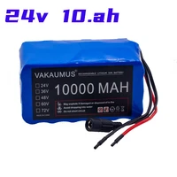 18650 battery 24v lithium battery 10ah 6s3p electric bicycle battery pack moped bms battery charger 18650
