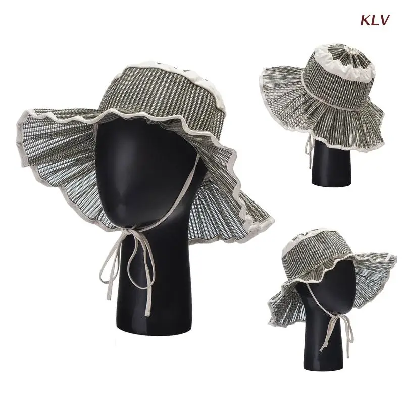 

Панама женская вязаная с плоским верхом, милая Спортивная Уличная Повседневная Солнцезащитная шапка для подростков, весна-лето