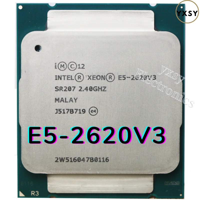 Процессор Intel Xeon E5 2620 V3 SR207 CPU 2620V3 2 4 ГГц 6 ядер 85 Вт сокет LGA 2011-3 поддержка
