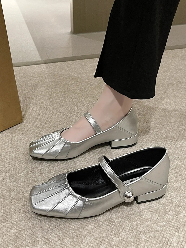 

Женские туфли-лодочки на блочном каблуке, сандалии с квадратным носком, дамские баскетбольные Босоножки на платформе с закрытым носком, весенние туфли мэри джейн на массивном каблуке, 2023