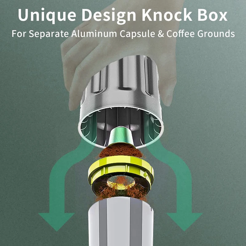 1 шт. алюминиевая коробка для утилизации кофейных капсул