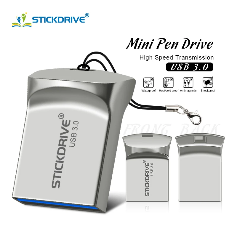 

Super Mini Pen Drive 128GB 64GB 32GB USB 3.0 Flash Drive Pendrive 16GB Memory Stick Real Capacity Cle USB 3.0 Flash Disk