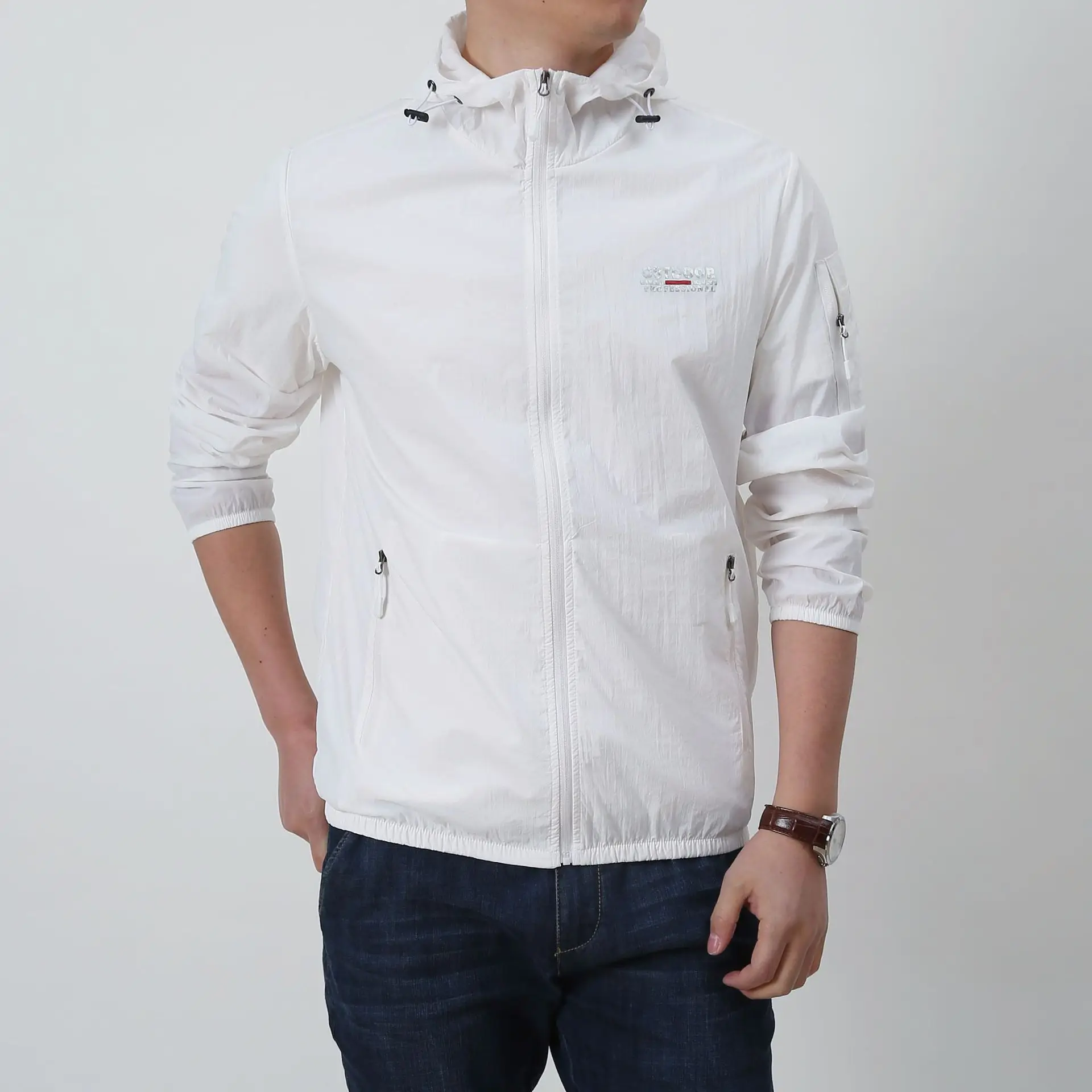 

Hooded Sun-protective Jackets Summer Men Outdoor Skin Coats Fishing Hiking Camping Cycling Anti-uv Quick Dry Ice Thin Chaquetas