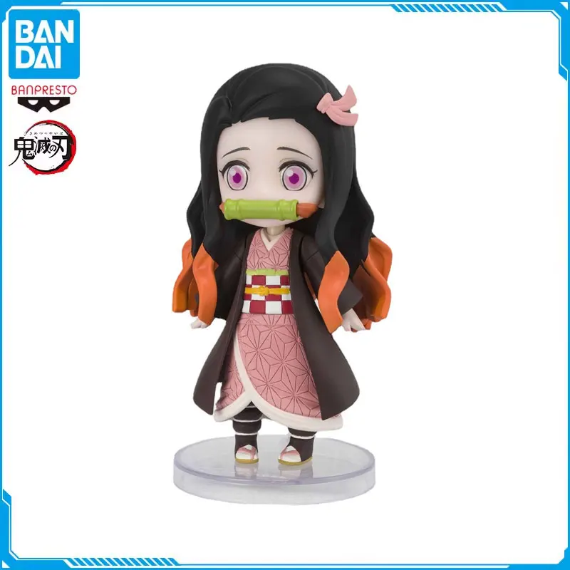 

Bandai Anime Demon Slayer Figure Kamado Nezuko Kamado Tanjirou Mini Action Figures Movable Assembled PVC Collection Model Toys