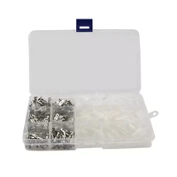 270pcs 2 84 86 3mm crimp terminals insulated male female wire connector electrical wire spade connectors kit