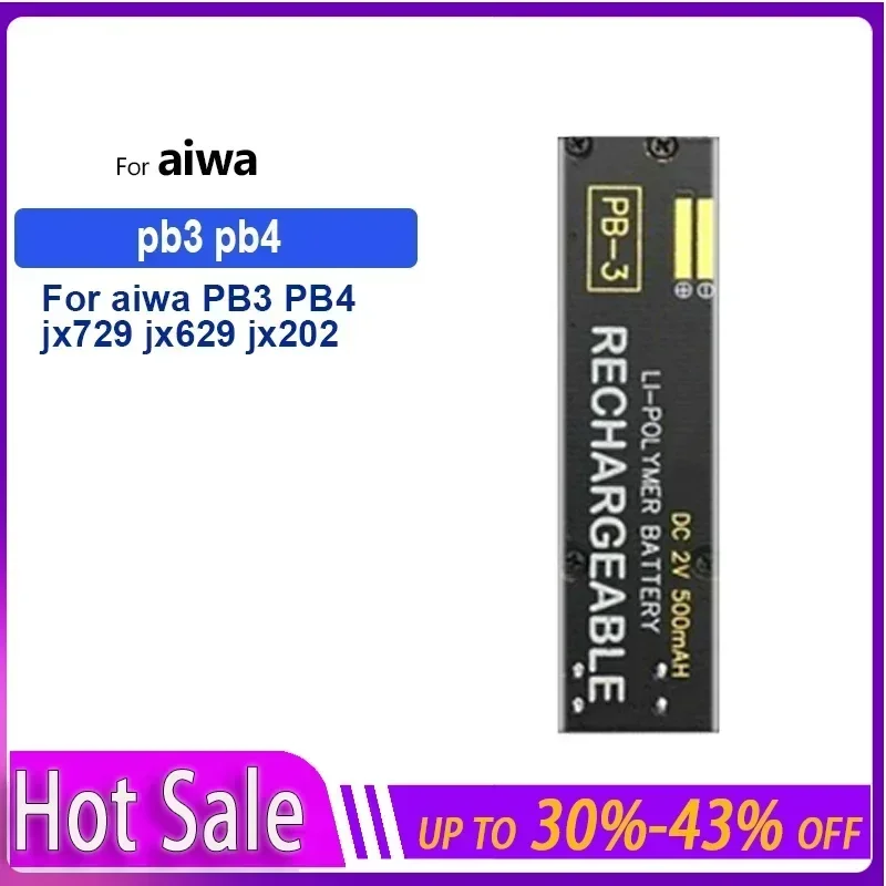 Аккумулятор YKaiserin 500 мАч для Aiwa PB3 PB4 Jx729 Jx629 Jx202 Jx303 Jx505 Px370 Jx609 P50 Jx2000 Px30 Px50 Rl30 Rl75 Ps3 RL75 PS3