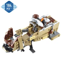 new moc space wars tatooine tusken land speeder motorcycle building blocks raider vehicle bricks xmas gifts toys for kids