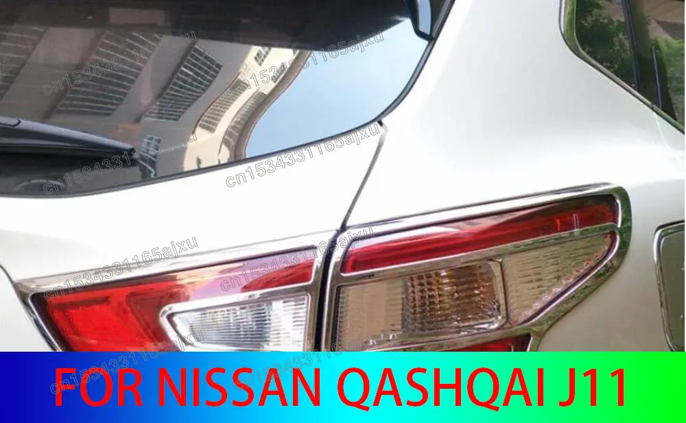 

FIT FOR NISSAN QASHQAI J11 2014 2015 2016 CHROME FRONT REAR HEADLIGHT LIGHT LAMP COVER TRIM FRAME RIM BEZEL MOLDING ACCESSORIES