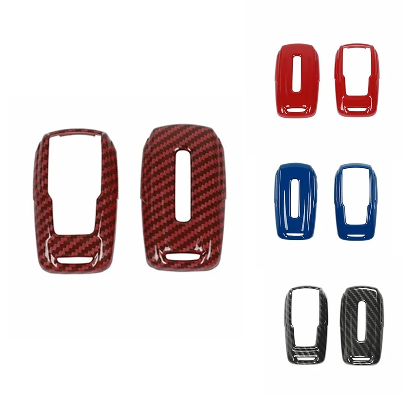 

Key Fob Cover Protector Case ABS Interior Accessories For Dodge Ram 1500 2018-2021