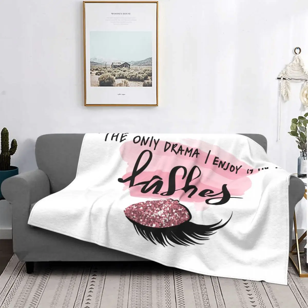 

Lash Extensions Long Lashes Coral Fleece Plush Throw Blankets Eyelash Glam Blanket for Home Outdoor Super Warm Bedding Throws
