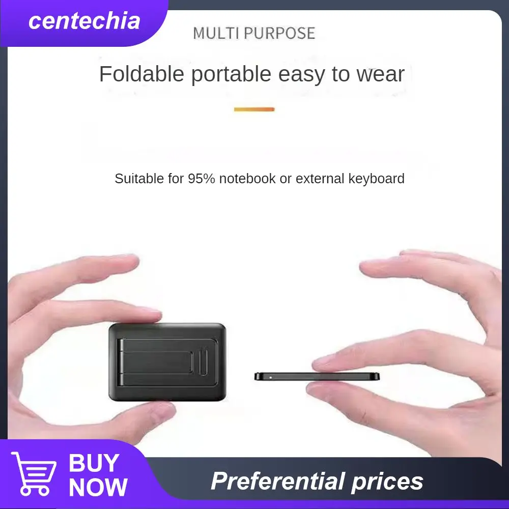 

Black Adhesive Height Stand Lightweight Portable Tablet Laptop Cooling Holder Folding Heat Dissipation Consumer Electronics Mini