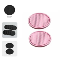 fashion car cup pad practical wear resistant anti deform universal anti slip cup pad car cup holder car bottle mat 2pcs