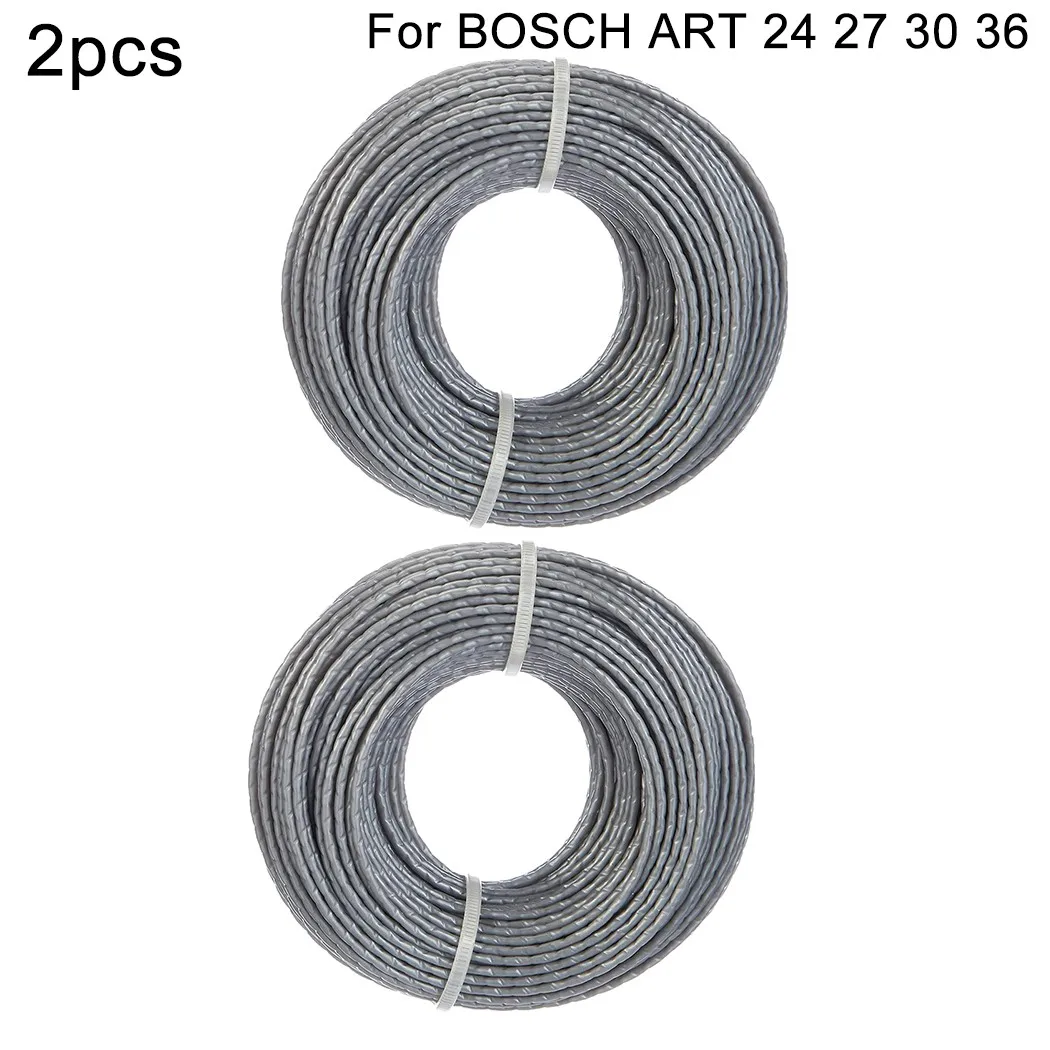 

2pcs 24m Trimmer Line Spool For BOSCH Strimmer ART 24 27 30 36 Li 1.65mm F016800462 Lawn Mover Parkside Garden Power Tools