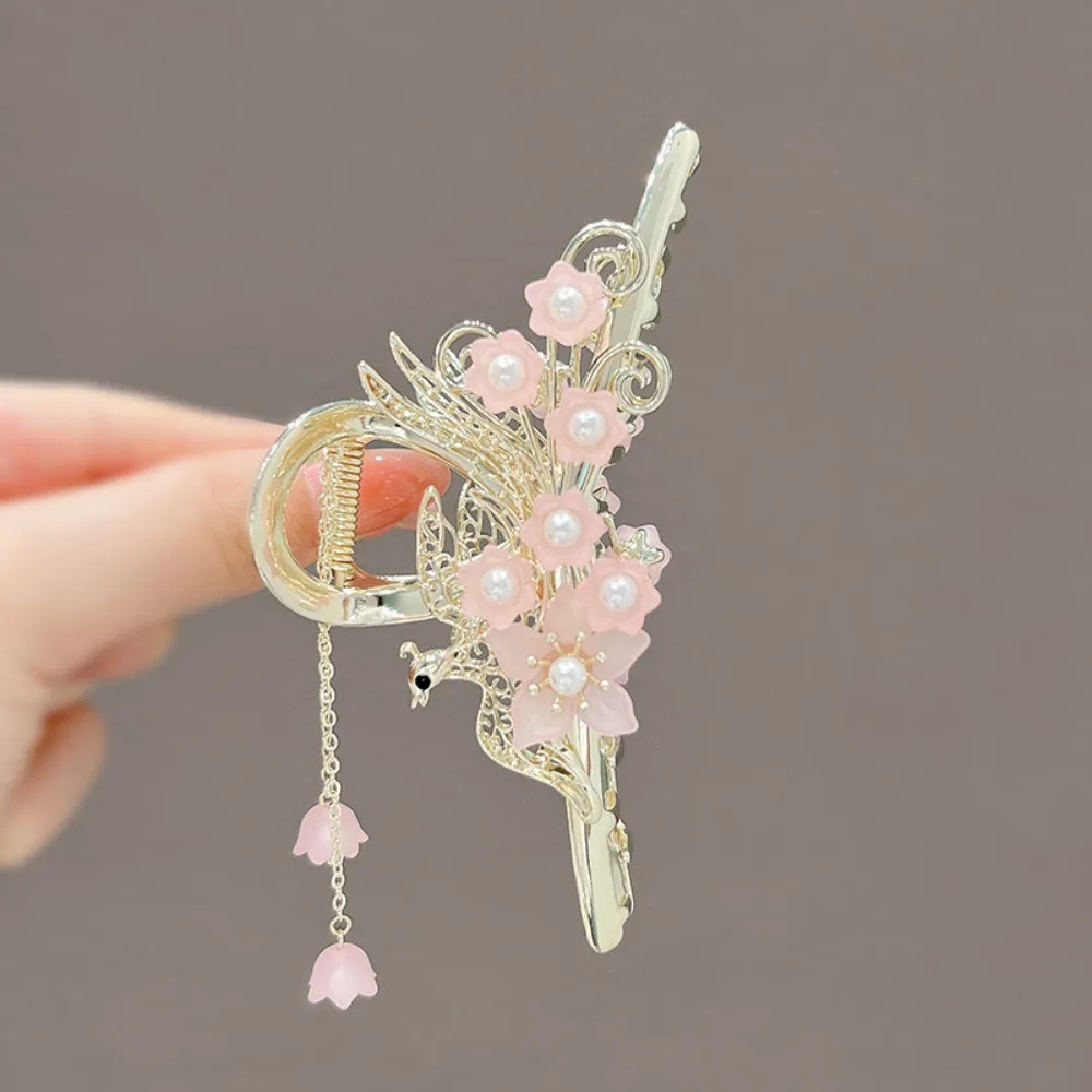 

Большие металлические милые зажимы для девочек, заколка-краб, Женская тиара, Цветочная заколка для волос