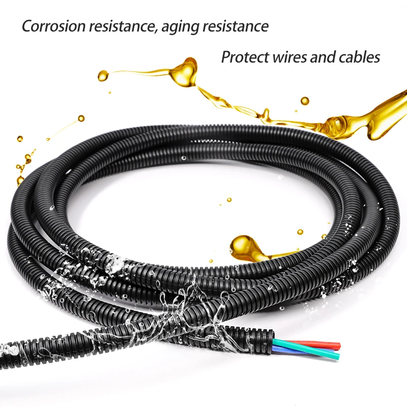 8 цветов полипропиленовая изолированная гофрированная труба 7 5 мм ~ 34 проволочный