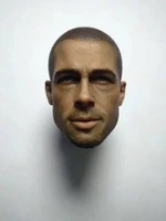 16 male soldier american actor brad pitt head carving sculpture model accessories fit 12 inch action figures body in stock