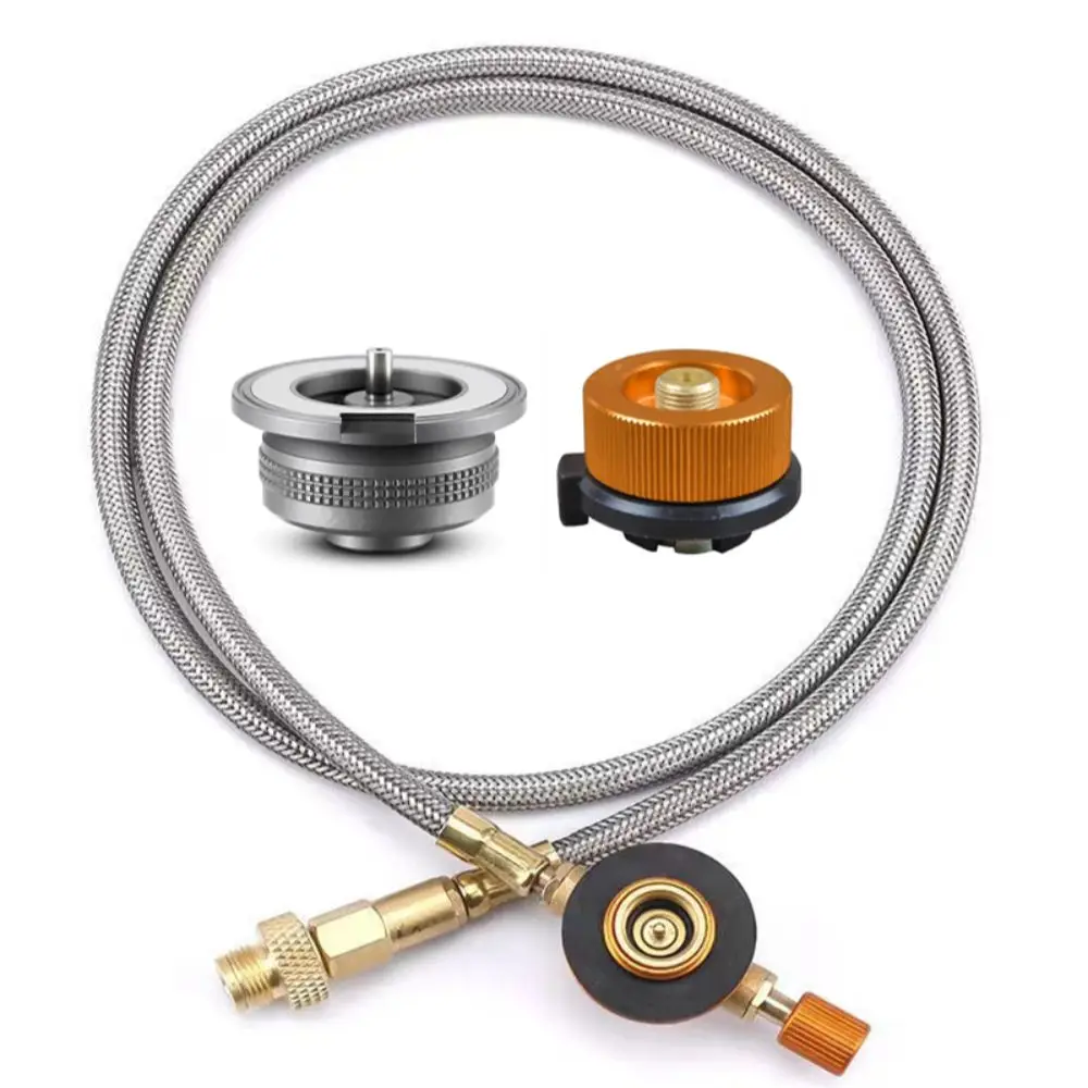 

Gas Adaptor Tank Picnic Stove Equipment Split Camping Outdoor Accessories Cooking Extension Gas Camping Tube Adapter Adapter