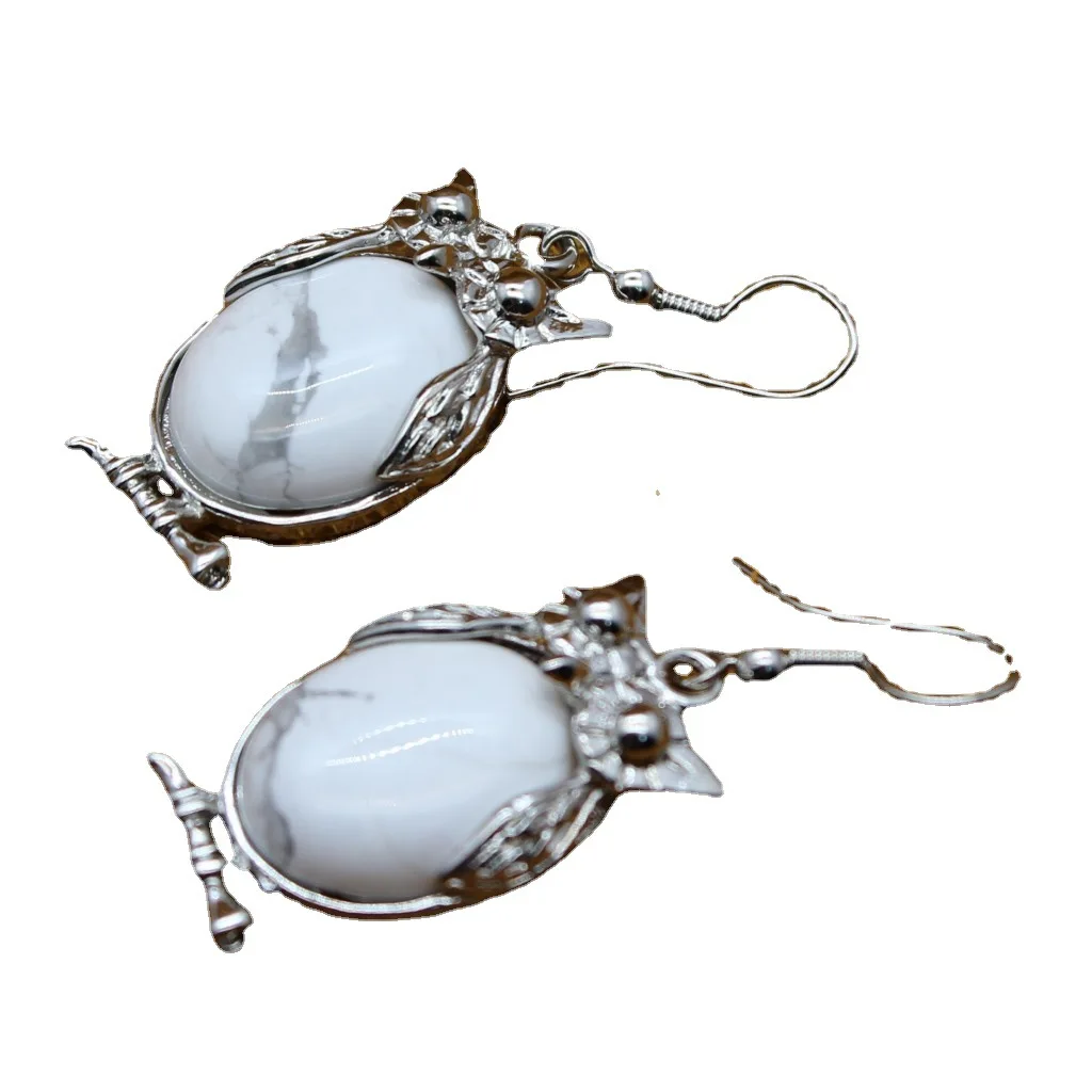 Милые серьги Polly в виде животных для женщин подвеска совы рейки искусственные