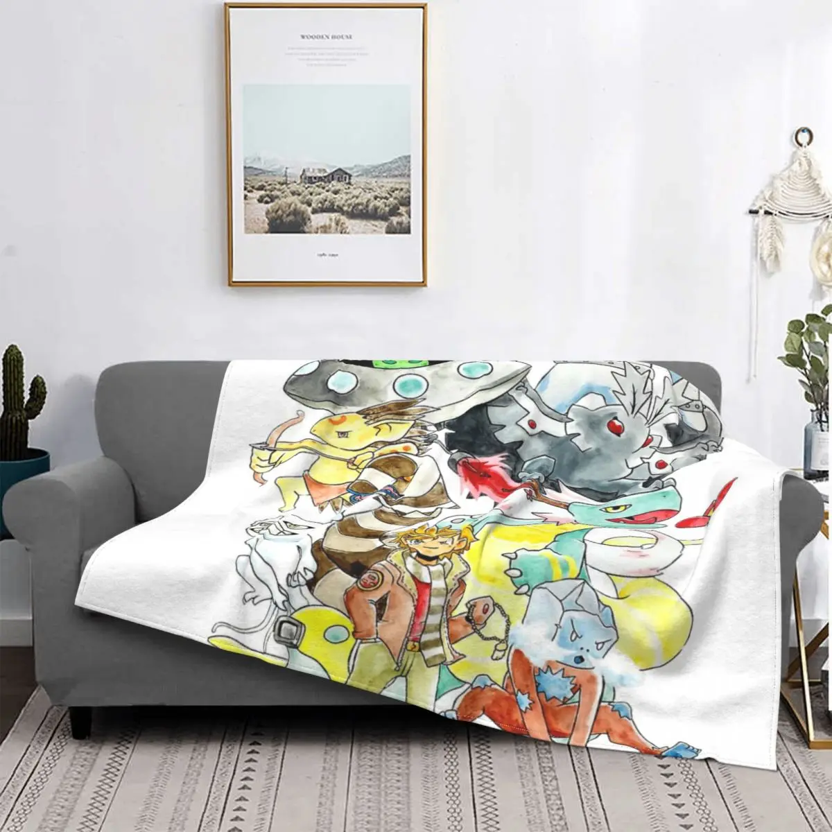 

MetaZoo-Manta con imagen promocional, colcha de cama a cuadros, cubierta de cama, manta, Sudadera con capucha, colchas para cama