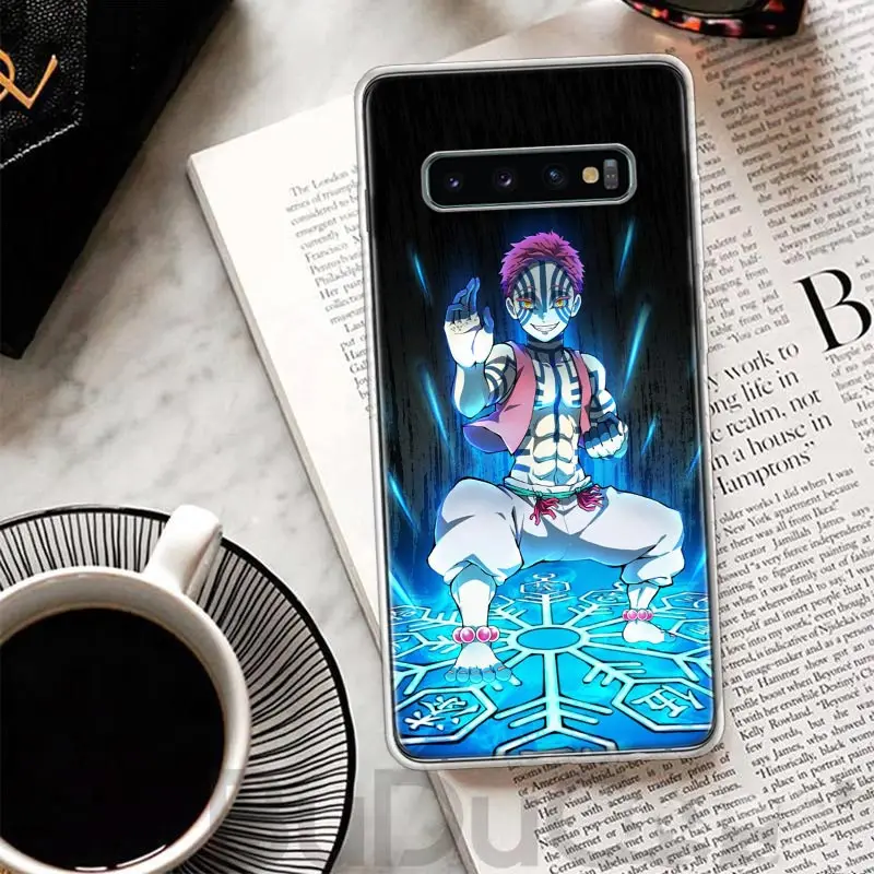 Чехол Akaza Demon Slayers для Samsung Galaxy S8 S9 Plus S10 Lite Note 8 9 10 Pro 20 Ultra S7 Edge M11 M21 M32 M51 с принтом Coque