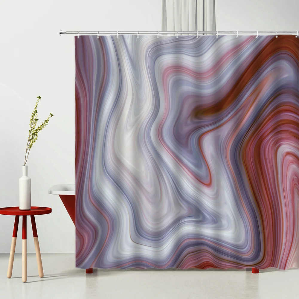 

Texture Shower Curtain Set Modern Simple Home Decor Bath Curtains bathroom Products Polyester Fabric Hanging Cloth Hooks