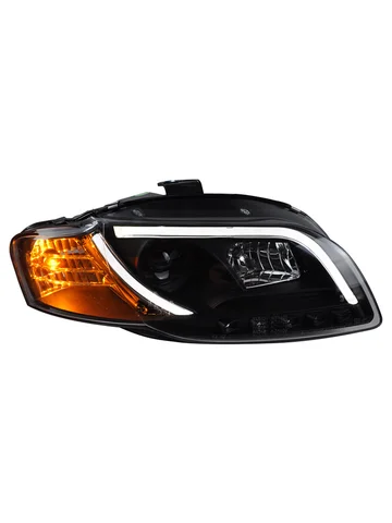 1 пара автомобильных светодиодных фар для AUDI A4 B7 2005 2006 2007 2008 Plug and Play с DRL Поворотные передние светодиодные фары