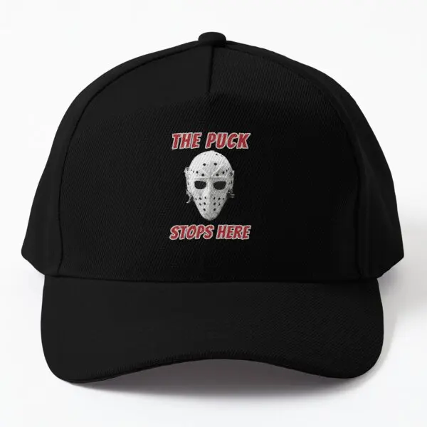 

The Puck Stops Here Baseball Cap Hat Black Sport Fish Snapback Casual Printed Sun Women Solid Color Bonnet Boys Czapka Outdoor