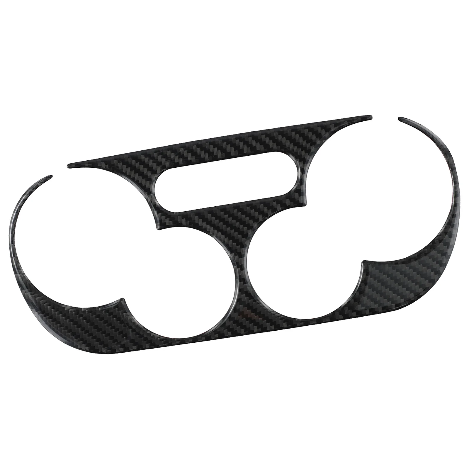 

Stylish and Durable Carbon Fiber Manual Climate Console Interior Trim for Fiat 500 2012 2015, Easy to Install, Protect Your Car