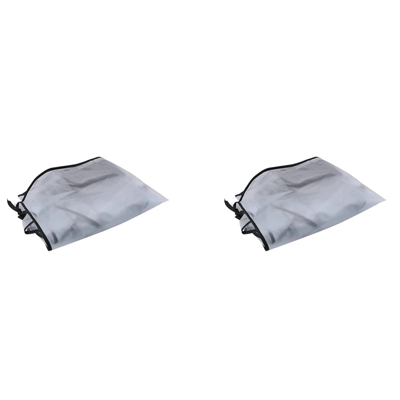 

2X Golf Bag Rain Cover Hood Waterproof, Clear Protection Cover With Hood For Golf Push Carts.