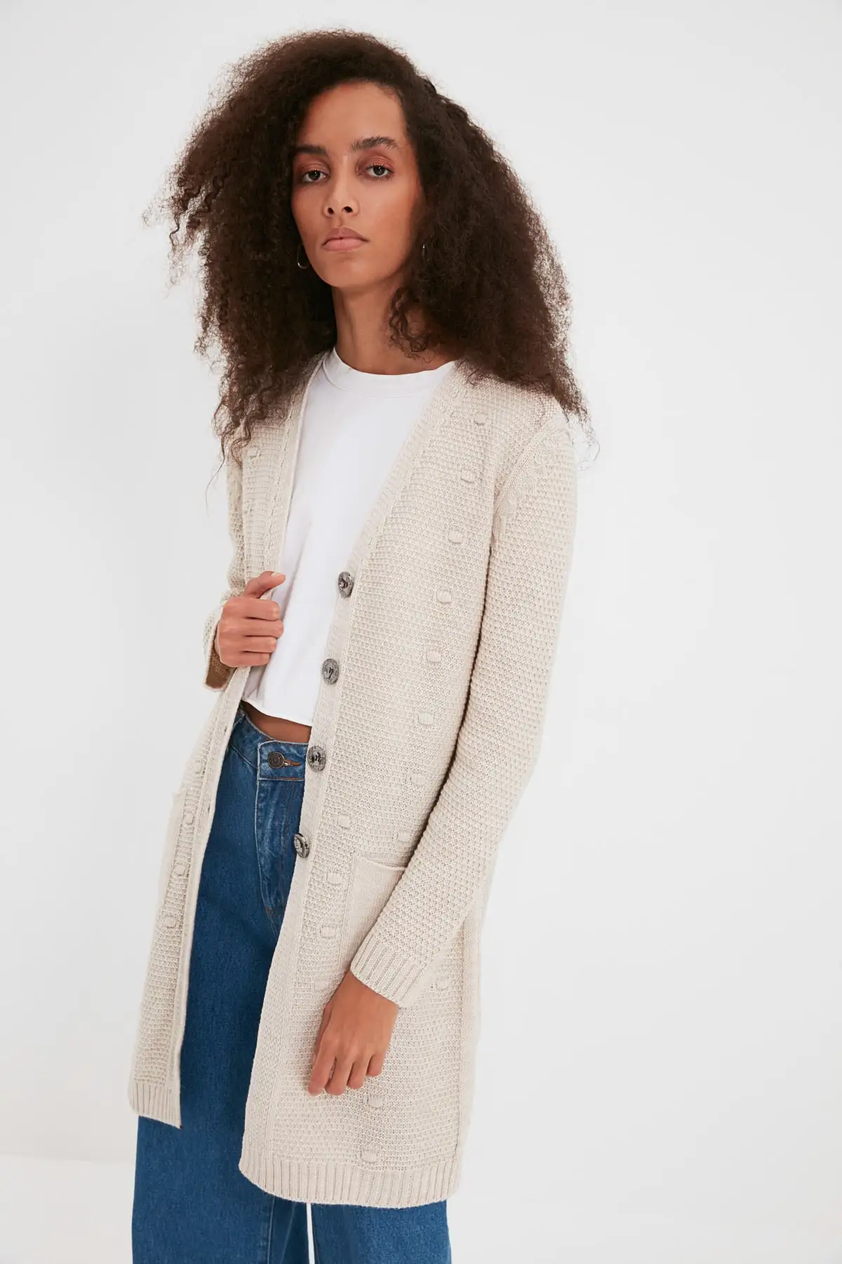 

Trendyol Pocket Detail Knitwear Cardigan TWOAW22HI1180