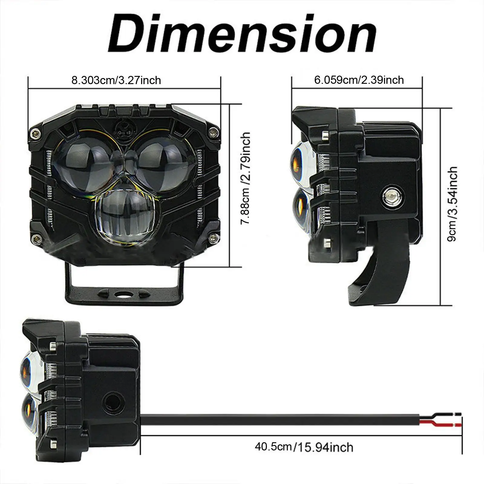 Прочные Противотуманные фары 6070K 3500LM для грузовых автомобилей 2 шт.