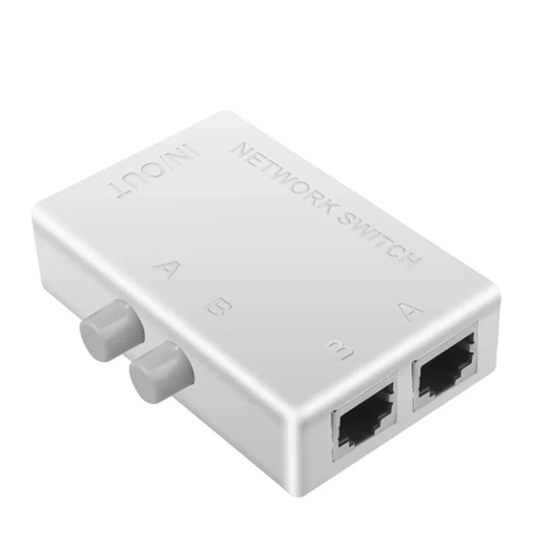 Сетевой коммутатор RJ45 2-портовый сетевой LAN Ethernet Разветвитель двойной