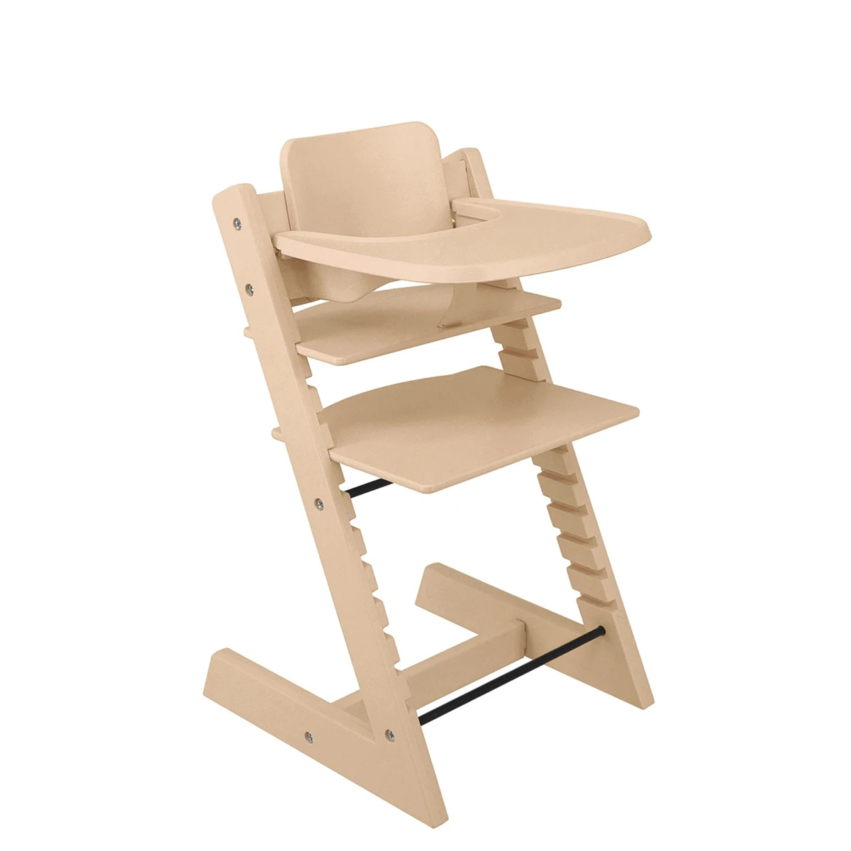 

1/6 1/12 Model Miniature Furniture Accessories Baby Dining Chair Rack OB11 BJD Toys,Wood Color
