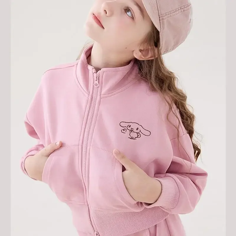 Одежда Sanrio для девочек костюм с длинными рукавами Cinnamoroll новый осенний свитшот