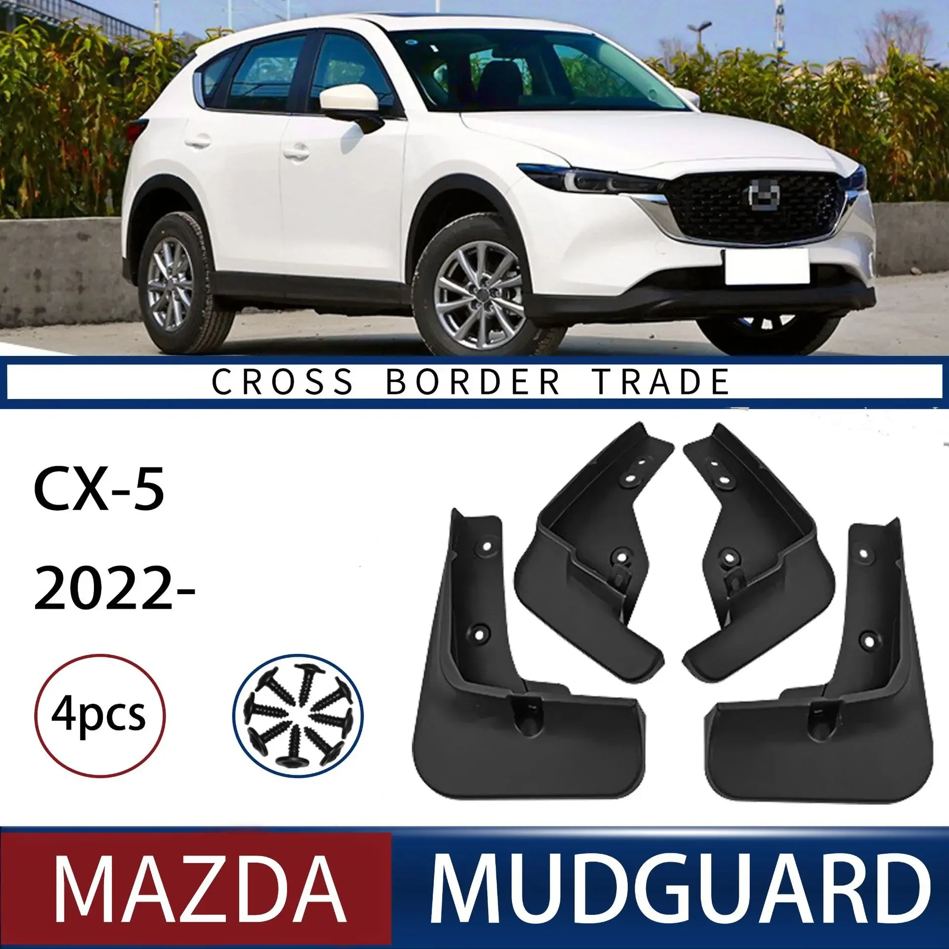 

Автомобильные брызговики для Mazda CX 5, аксессуары CX5 CX-5 2022 2023, автомобильные брызговики, передние и задние крылья, аксессуары, брызговики