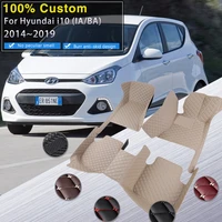 car floor mats for hyundai grand i10 ba gran metro taxi xcent ia 20142019 rugs leather mat durable pad carpets car accessories