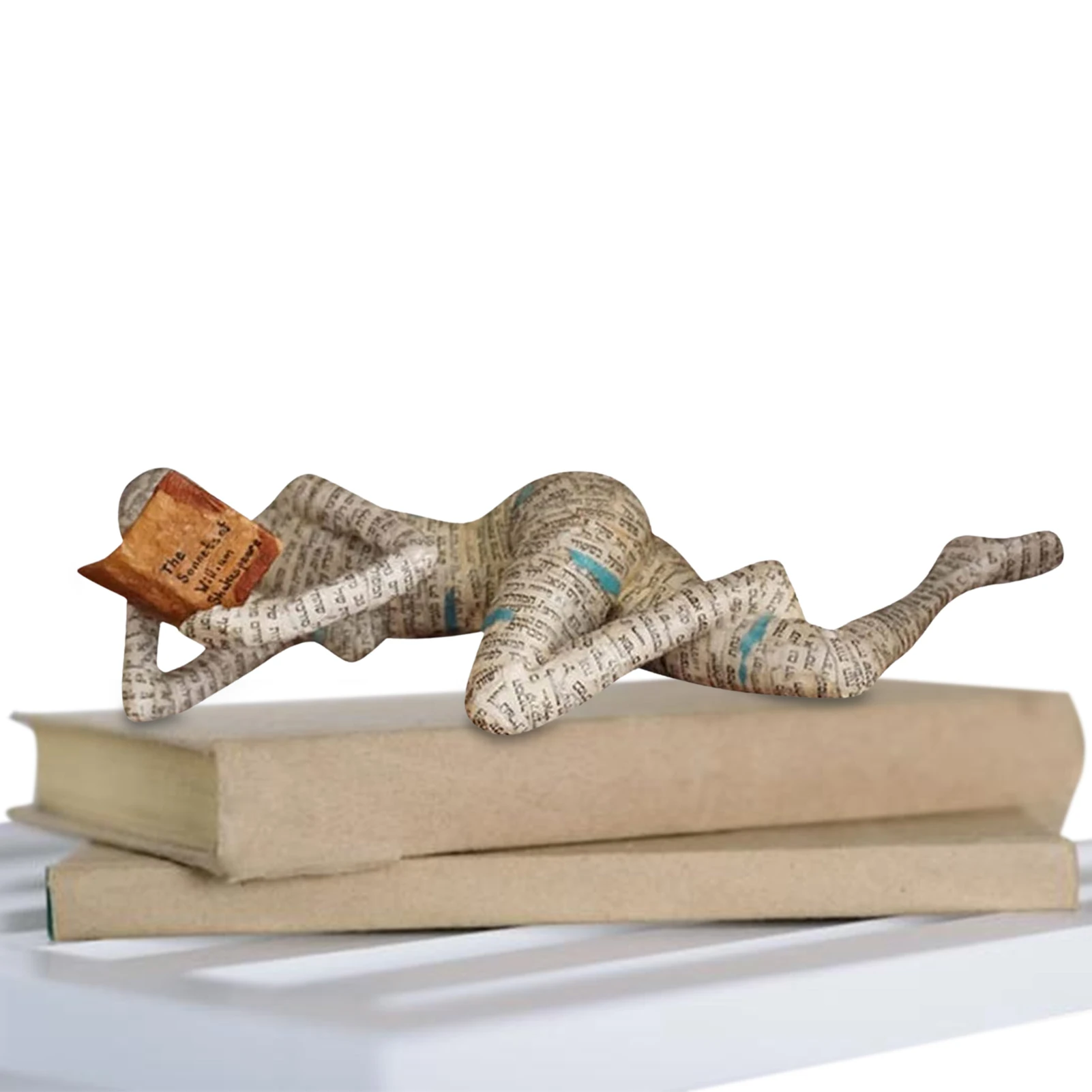 

Статуэтка женщины для чтения, статуэтка женщины для чтения из смолы, Женская Художественная Скульптура, новинка, абстрактная скульптура, ко...