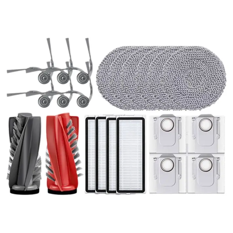 Фото Для робота-пылесоса Roborock Qrevo 5AE Curv / S5X / 5A1 / 5XC / Curvc: основная и боковые щетки, HEPA-фильтр, салфетка для влажн №1