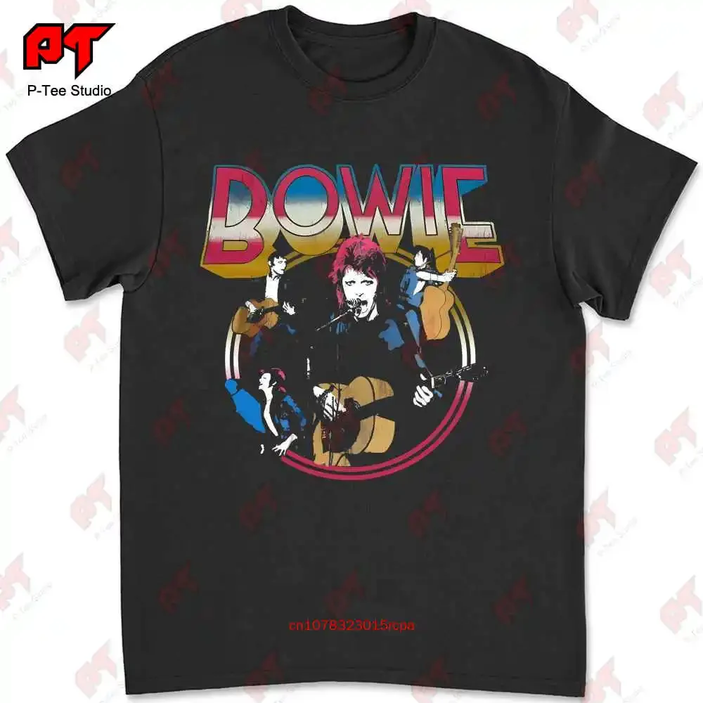 Футболка Bowie Spider From Mars для взрослых и мужчин средний черный музыкальный 133M