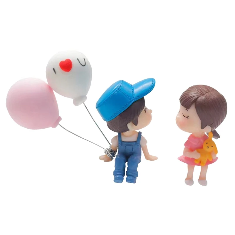 Автомобильные аксессуары милые Мультяшные парные фигурки воздушный шар