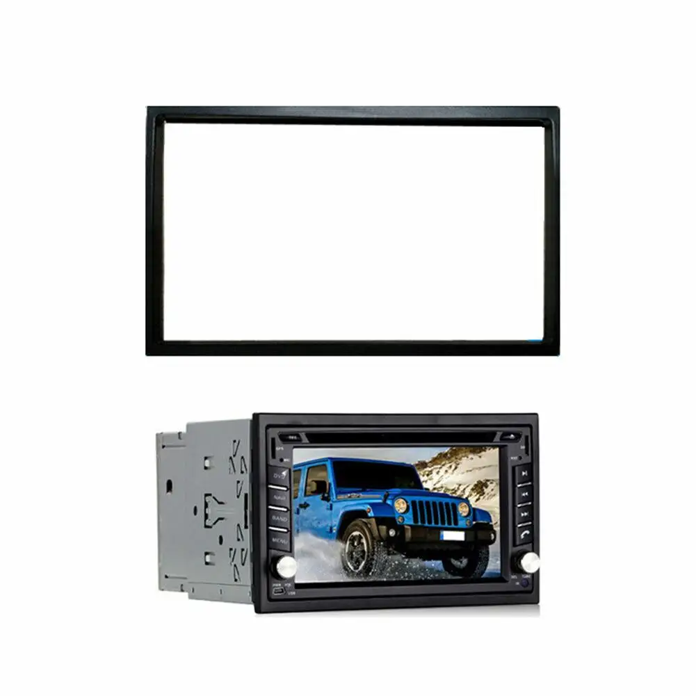

1pc Universal Stereo Radio Panel Car Stereo Radio Panel 2 Din Frame Interior Accessory For 7 Inch Screen Car Audio Fascias